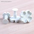 Набор плунжеров кондитерских d=3, 3,5, 4,5 см "Нарцисс", 3 шт