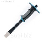 Зубило-скарпель GROSS, 305 × 25 мм, трёхкомпонентная рукоятка, защитный протектор