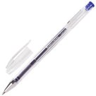 Ручка гелевая BRAUBERG «Jet», корпус прозрачный, узел 0,5 мм, линия 0,35 мм, синяя