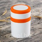 Банка для сыпучих продуктов 800 мл "Стиль", цвет оранжевый