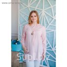 Блузка женская Vera Nicco, размер 50 (XL), рост 168 см, цвет светло-розовый (арт. 1552 С+)