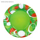 Тарелка с ламинацией "Зеленое настроение", 18 см
