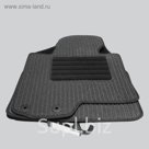 Коврики в салон для Jaguar S-Type 1999-2008, 4 шт., текстиль "Robust-Lux", серый