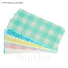 Салфетки одноразовые, впитывающие, 22х22см, цвета МИКС