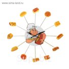 Часы настенные кухонные "Кондитерские изделия", d=39 см