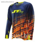 Джерси JT Racing, HYPERLITE EHO NOC, сине/оранжевый, размер L