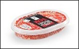 Икра кижуча лососевая зернистая "Боярская" соленая замороженная 220г (банка),