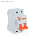 Выключатель автоматический TDM ВА47-29, 2п, 20 А, 4.5 кА, SQ0206-0094