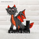 Подставка под ручки и карандаши "Дракон" дерево 17х5,5х18 см