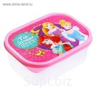 Ланч-бокс прямоугольный, 500 мл, Принцессы "Ты лучше всех"