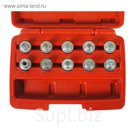 Набор головок JTC-4318, для секреток колесных дисков BMW, 17мм, 13PT-23PT