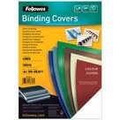 Обложки для переплета FELLOWES, комплект 100 шт., «Лен», A4, картон 250 г/м2, синие