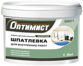 Шпатлевка для внутренних работ латексная S 601 (1,5 кг)