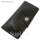 Кошелёк женский на кнопке, 2 отдела для купюр, для монет, для кредитных карт, цвет коричневый