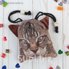 Сумочка "Котик" на завязках