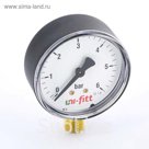 Манометр UNI-FITT 301P2042, радиальный, 6 бар, диаметр 80 мм, 1/2"