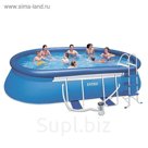 Бассейн надувной Oval Frame, 549х305х107 см, фильтр-насос, лестница, тент, подстилка 28192 INTEX