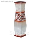 Ваза напольная "Кольца" прямая