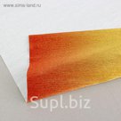 Бумага гофрированная, 801/1 "Золотисто-красный, металл", 0,5 х 2,5 м