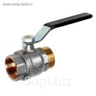 Кран шаровой  JIF, внутренняя/наружная резьба 1", ручка, никелированный
