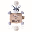 Игрушка подвеска мягкая Nattou Baby on board Alex Bibou Ослик