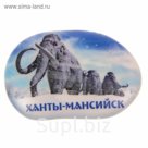 Магнит в форме большой гальки "Ханты-Мансийск"