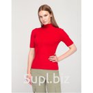 Красная водолазка-лапша с коротким рукавом, Цвет Красный, Размер M FORS