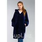 Пальто женское 008 цвет синий one size