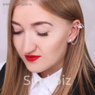 Серьга "Каффа" корона, цвет МИКС