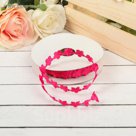 Лента декоративная "Нежность", цвет малиновый