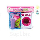 Стиральная машинка с корзинкой и аксесс.(5 предм. Shantou Gepai