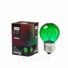 Лампа накаливания Luazon Lighthing E27 40W для белт лайта зеленая 220 В