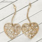 Подвеска "Сердце в звёздах", набор 2 шт.