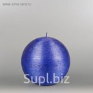 Свеча шар "Металлик", d=125мм, темно-фиолетовый