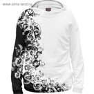 Худи мужское White patterns, размер XXXL HIP-718183