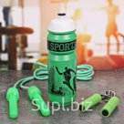 Набор Sport is life бутылка для воды 900 мл скакалка эспандер
