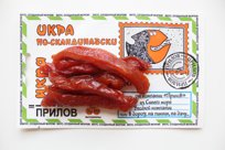 Снеки вяленая икра по Скандинавски