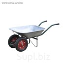 Тачка садовая, 2-колёсная: груз/п 200 кг, объём 65 л, пмневмоколесо 360 х 16 мм, кузов ОЦ 0.6 мм