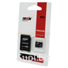 Карта памяти IRON Selection Micro SDHC 8 Gb Class 6 с адаптером SD