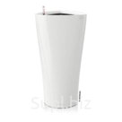 Кашпо с автополивом Дельта цвет белый