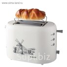 Тостер Scarlett SС-TM11003, 800 Вт, 2 тоста, функция размораживания, белый