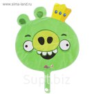 Шар фольгированный 12" Angry Birds "Король Свиней" для палочки