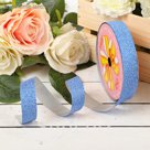 Лента "Алмазная крошка", 1,8 см х 36 м, цвет синий
