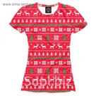 Футболка женская "Новый Год", размер XXXL NOV-716265