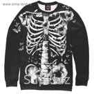 Свитшот мужской Floral Skeleton, размер XXL DAR-299228