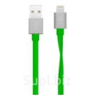 Зеленый плоский усиленный USB-кабель Belkin Lightning 