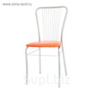 Стул "Нейрон", цвет хром/оранжевый