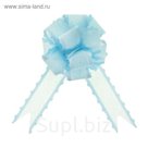 Бант-шар №3,8 "Паутинка", цвет голубой
