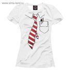 Футболка женская "Рубашка и галстук", размер XXL CST-905614