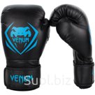 Перчатки боксерские Venum Contender Black Cyan 10 унций